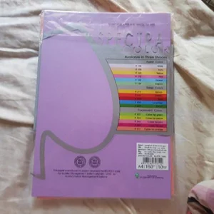 กระดาษA4 สีม่วงอ่อน 9เเผ่น