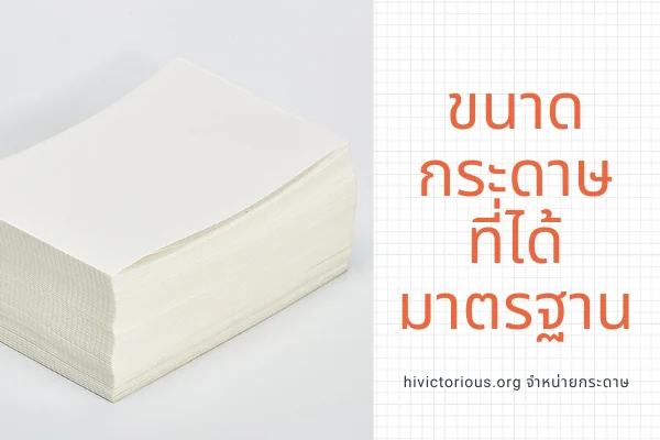 ขนาดกระดาษที่ได้มาตรฐาน