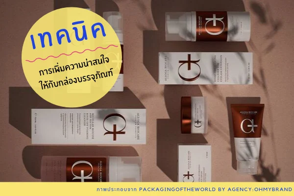 เทคนิคการเพิ่มความน่าสนใจให้กับกล่องบรรจุภัณฑ์ 01